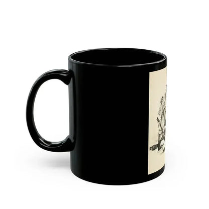 Blue Book Magazine Story Illustration - Black Coffee Mug - Go Mug Yourself
