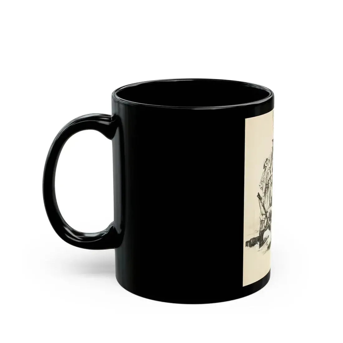 Blue Book Magazine Story Illustration - Black Coffee Mug - Go Mug Yourself