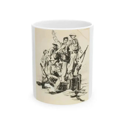 Blue Book Magazine Story Illustration - White Coffee Mug 11oz - Go Mug Yourself