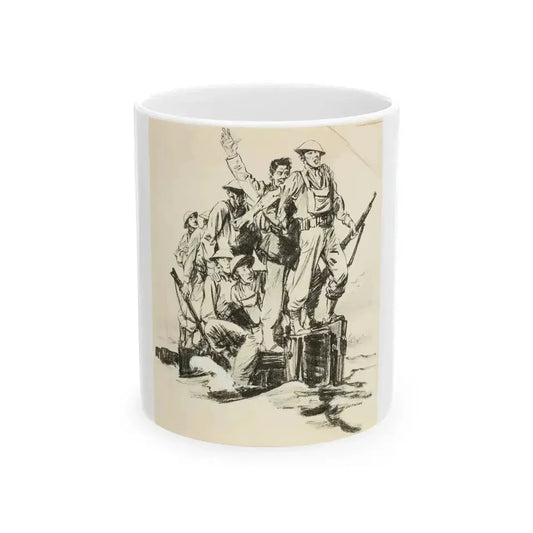 Blue Book Magazine Story Illustration - White Coffee Mug 11oz - Go Mug Yourself
