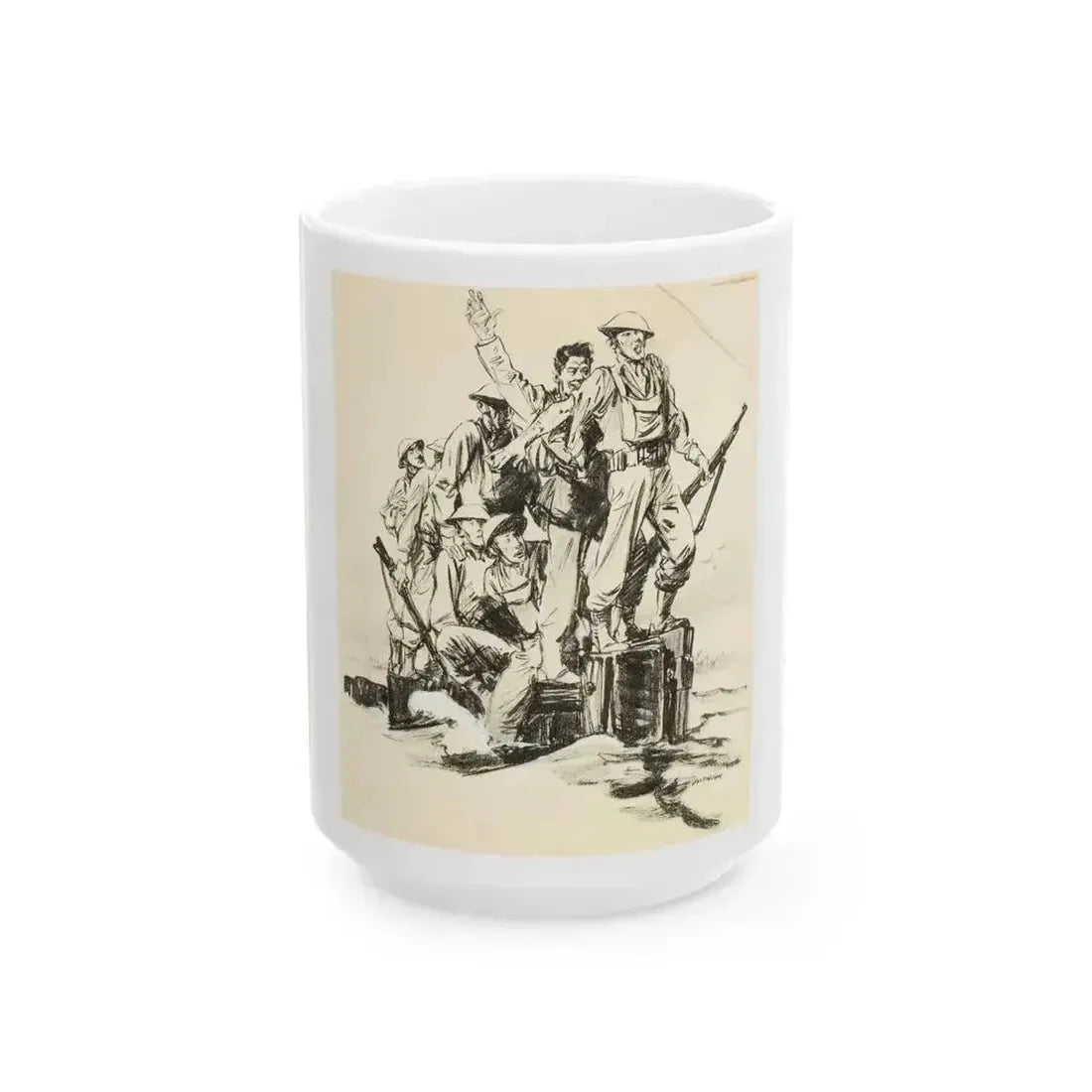 Blue Book Magazine Story Illustration - White Coffee Mug 15oz - Go Mug Yourself