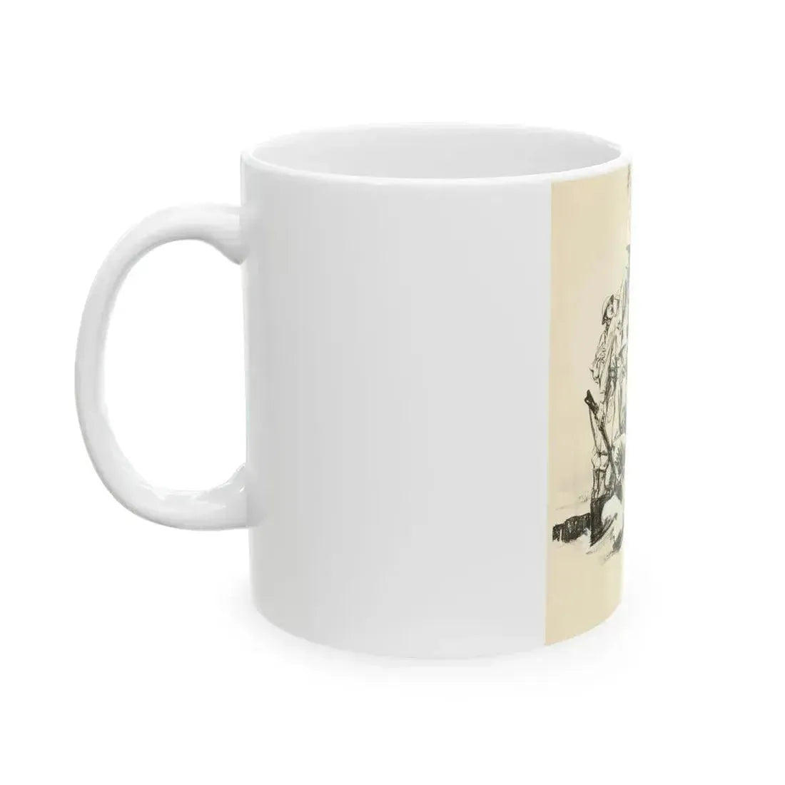 Blue Book Magazine Story Illustration - White Coffee Mug - Go Mug Yourself