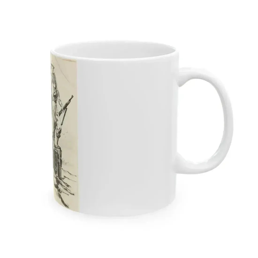 Blue Book Magazine Story Illustration - White Coffee Mug - Go Mug Yourself