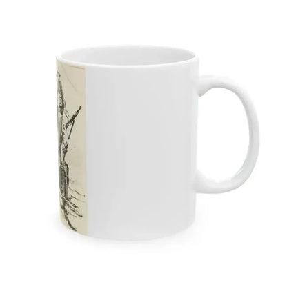 Blue Book Magazine Story Illustration - White Coffee Mug - Go Mug Yourself