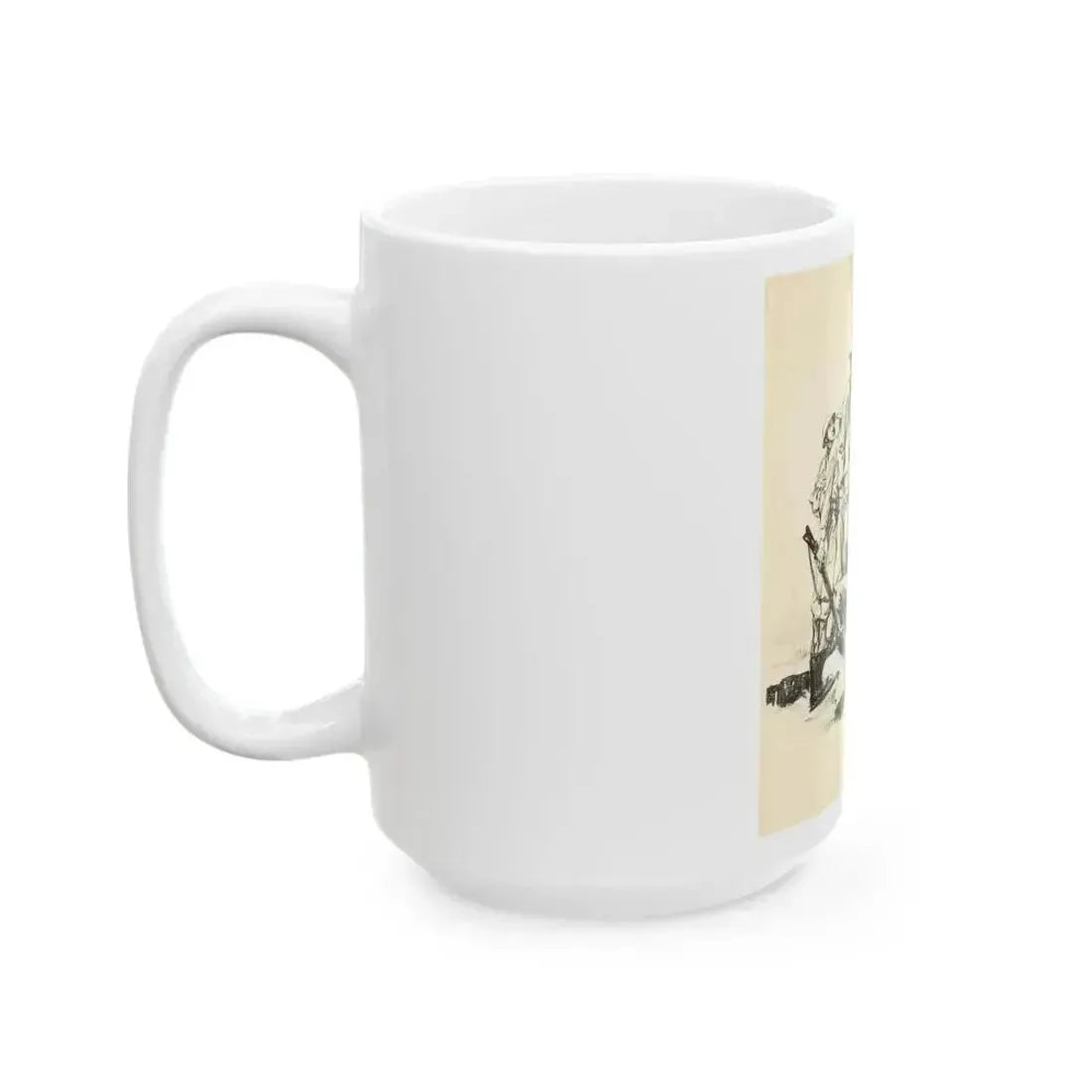 Blue Book Magazine Story Illustration - White Coffee Mug - Go Mug Yourself