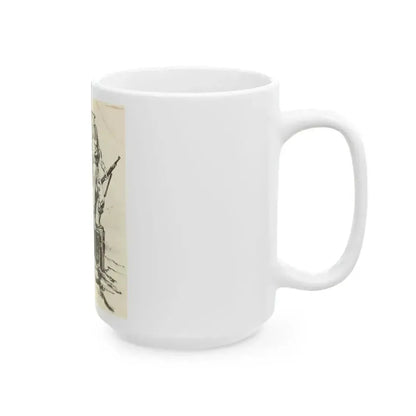 Blue Book Magazine Story Illustration - White Coffee Mug - Go Mug Yourself