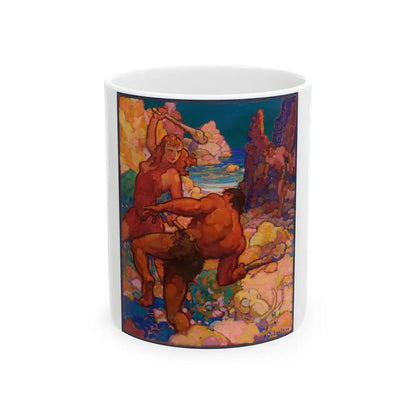 Blue Book, pulp cover, March 1935 - White Coffee Mug 11oz - Go Mug Yourself