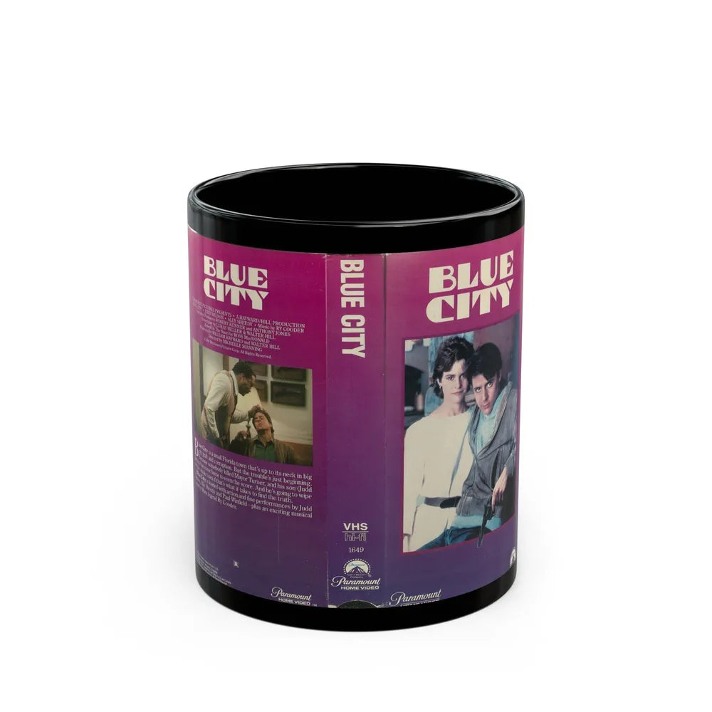 BLUE CITY (VHS COVER) - Black Coffee Mug-11oz-Go Mug Yourself