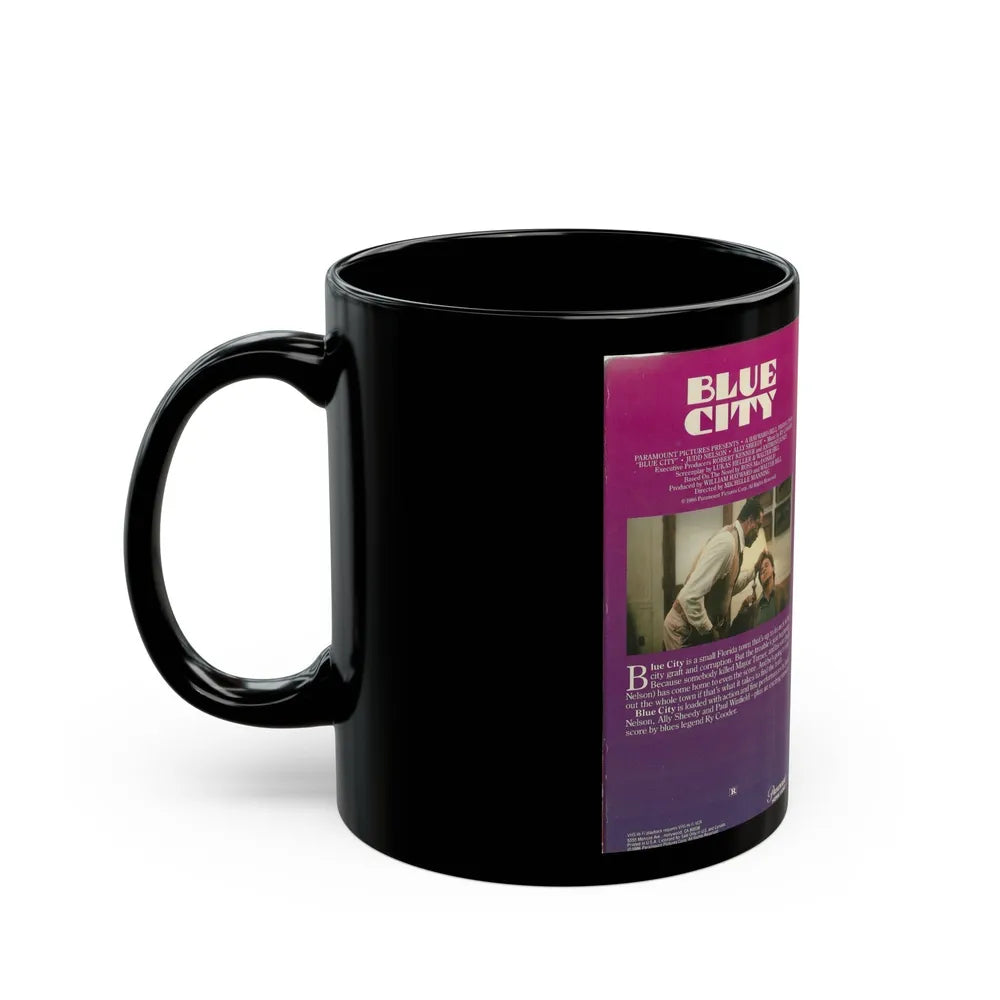 BLUE CITY (VHS COVER) - Black Coffee Mug-Go Mug Yourself