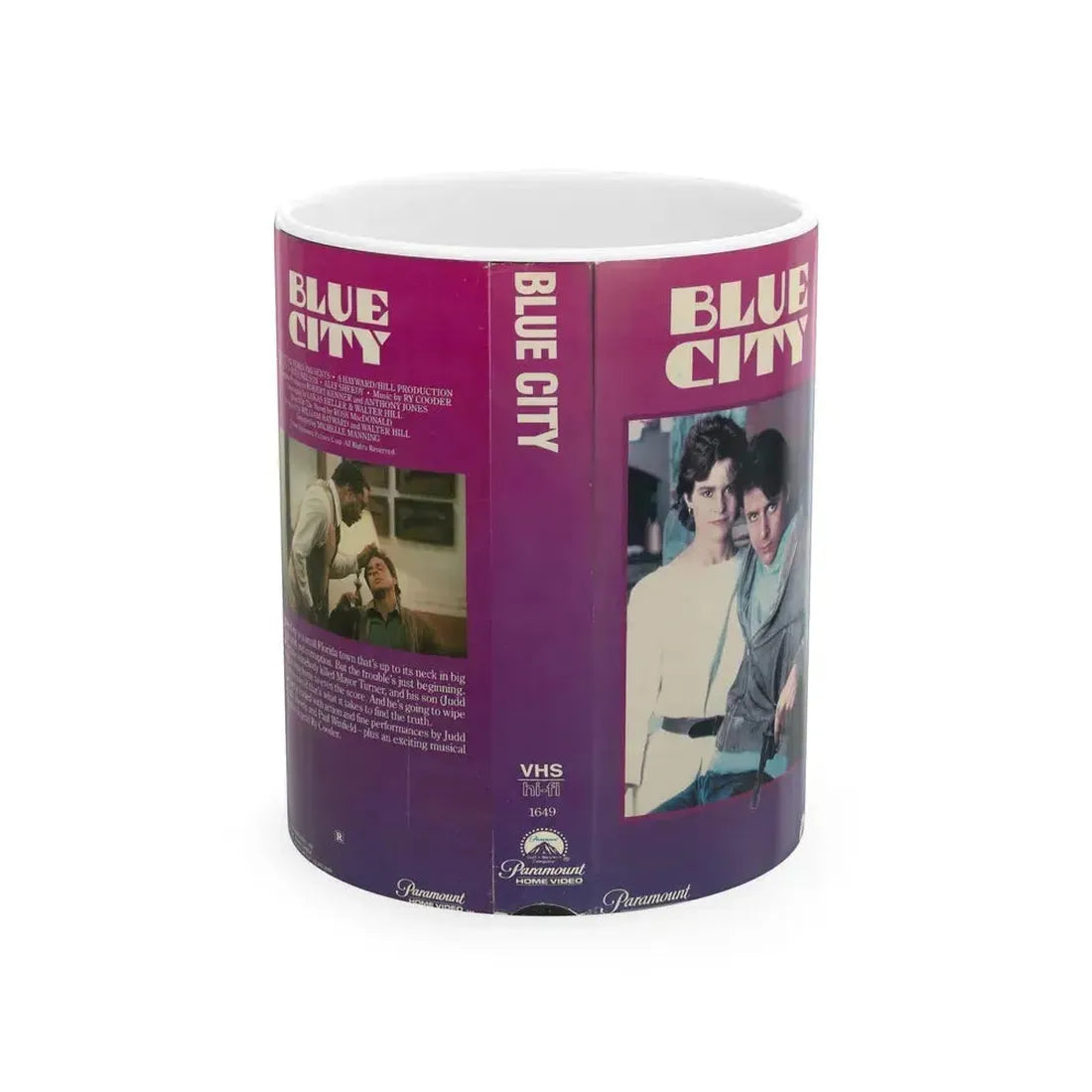 BLUE CITY (VHS COVER) - White Coffee Mug 11oz - Go Mug Yourself