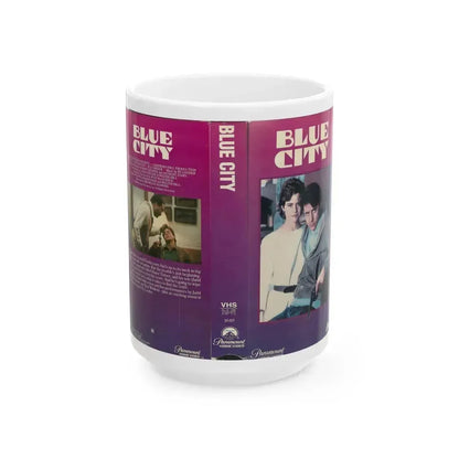 BLUE CITY (VHS COVER) - White Coffee Mug 15oz - Go Mug Yourself