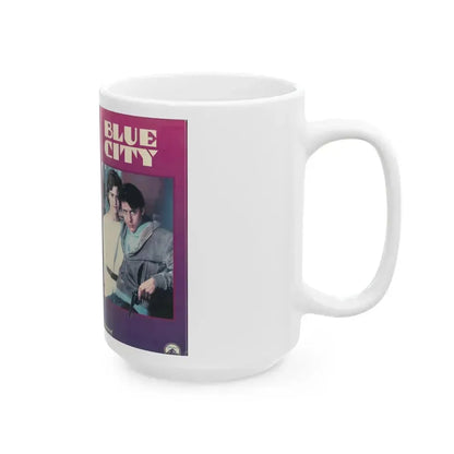 BLUE CITY (VHS COVER) - White Coffee Mug - Go Mug Yourself