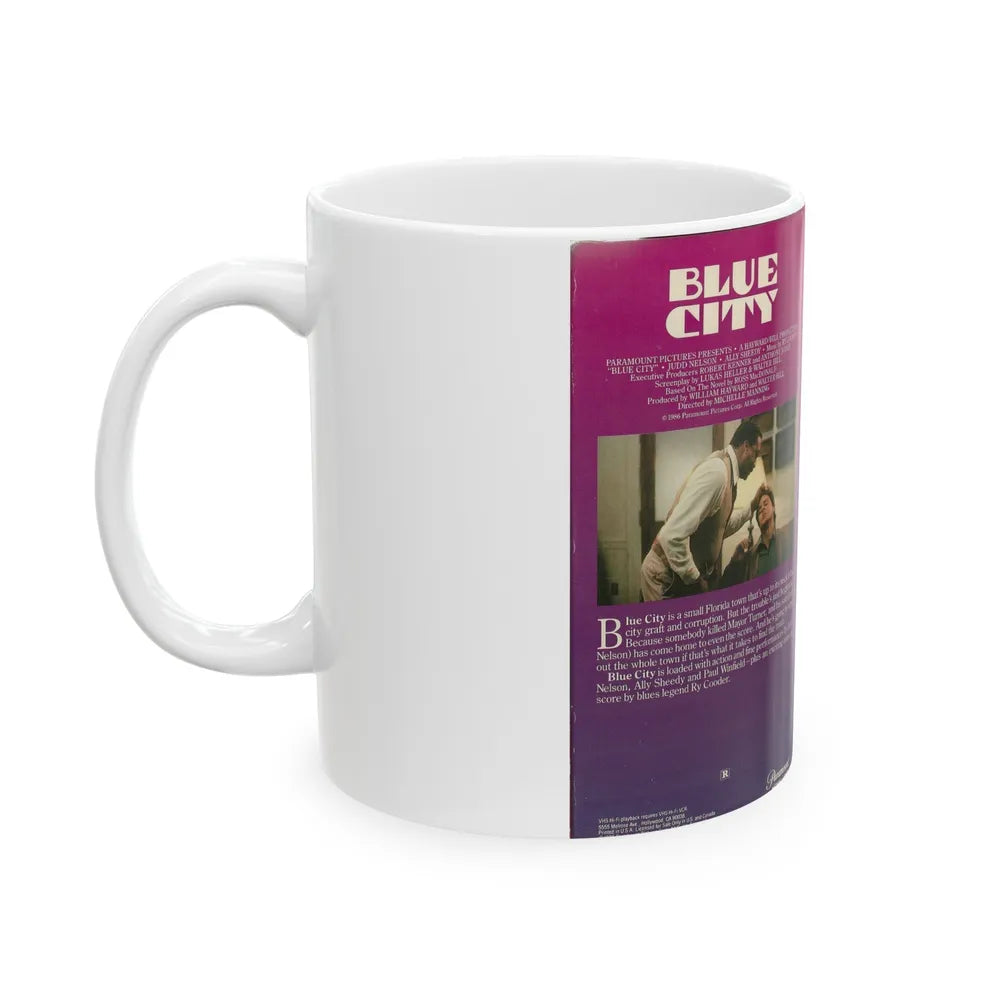 BLUE CITY (VHS COVER) - White Coffee Mug-Go Mug Yourself