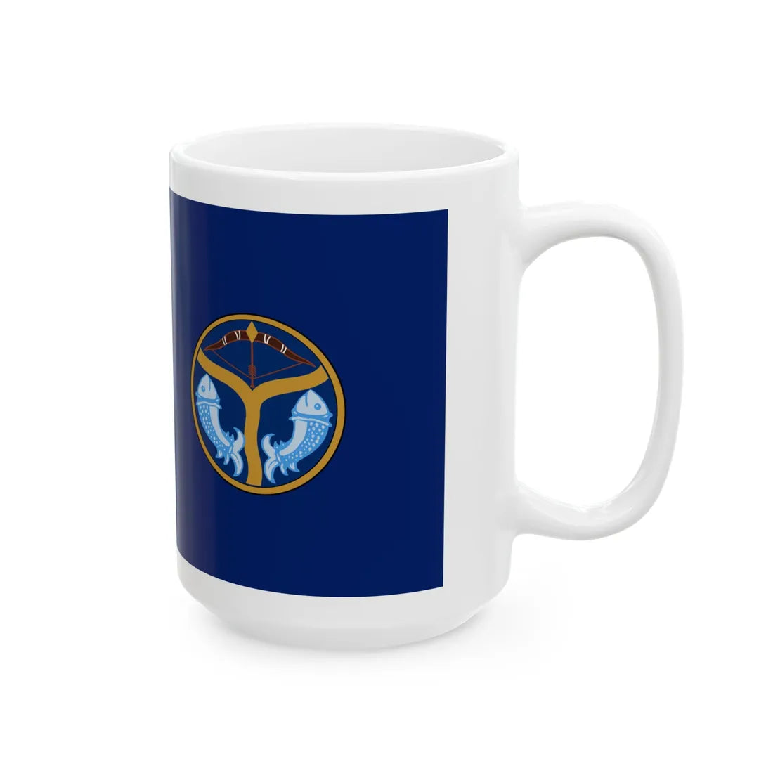 Blue Ensign of British United Provinces (India) White Coffee Mug - Go Mug Yourself
