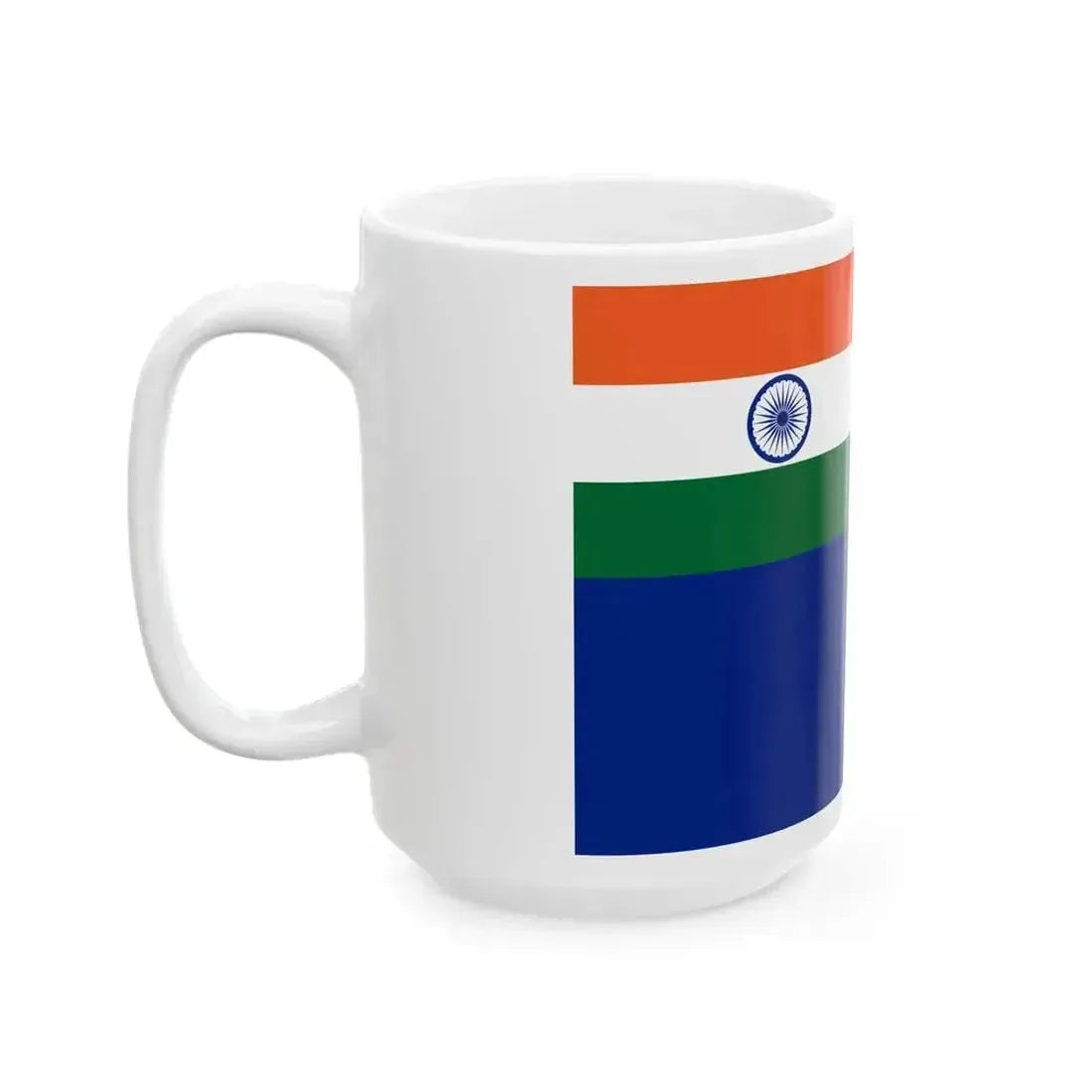 Blue Ensign of India (India) White Coffee Mug - Go Mug Yourself