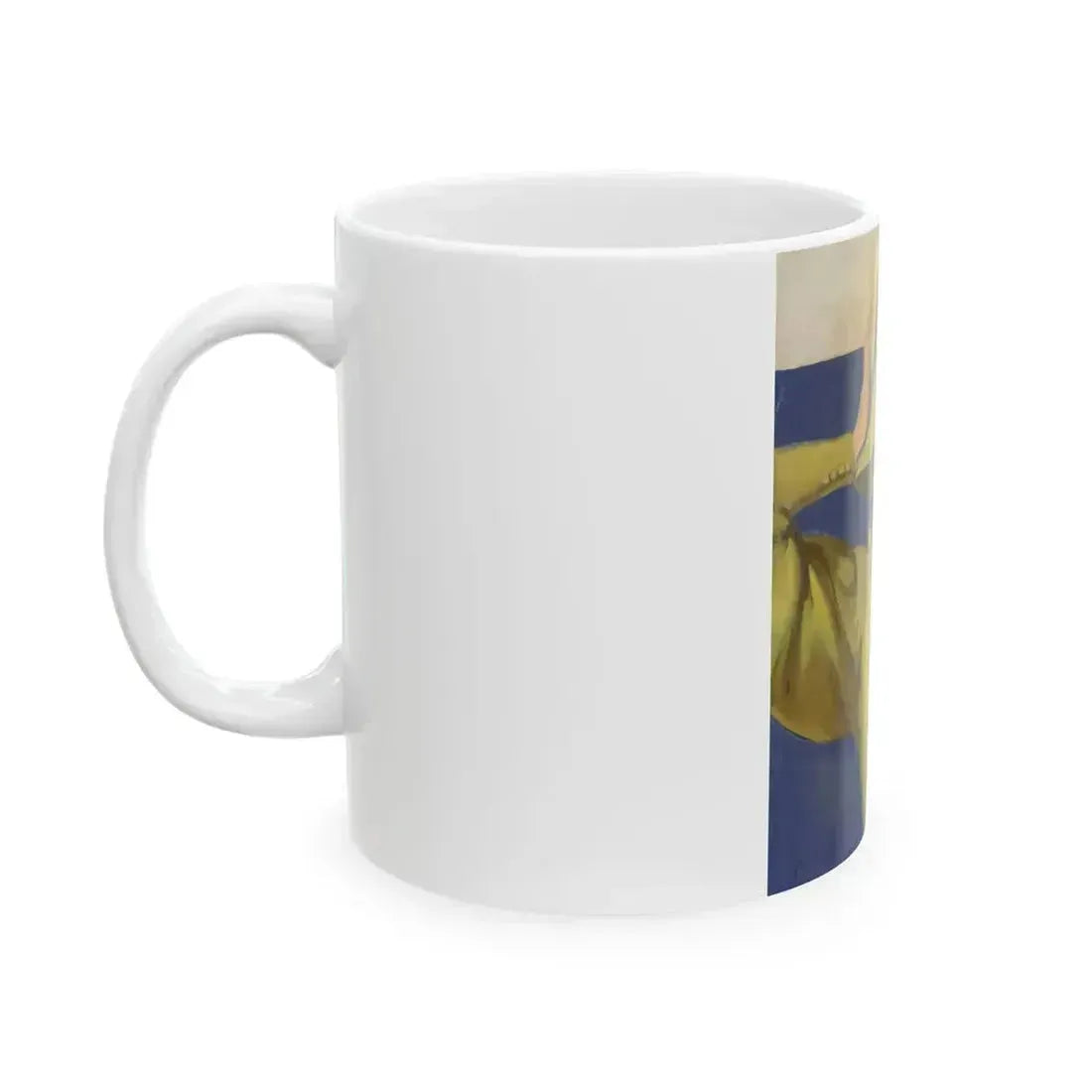 Blue-eyed Beauty, American magazine cover, April 1934 - White Coffee Mug - Go Mug Yourself