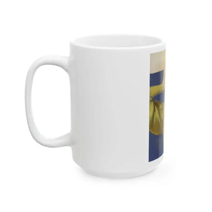 Blue-eyed Beauty, American magazine cover, April 1934 - White Coffee Mug - Go Mug Yourself