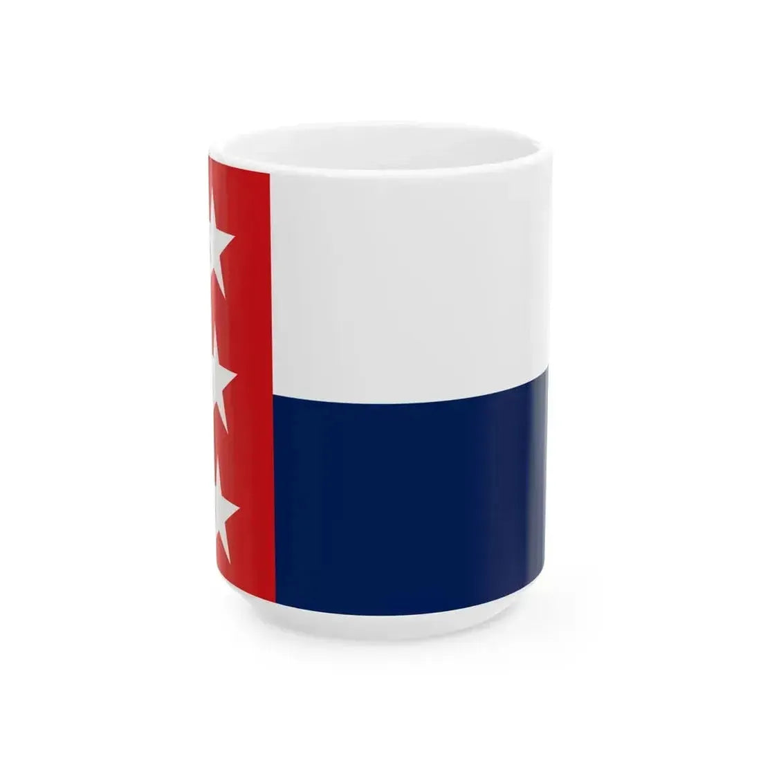 Blue flag of the Republic of the Rio Grande (Mexico) White Coffee Mug 15oz - Go Mug Yourself