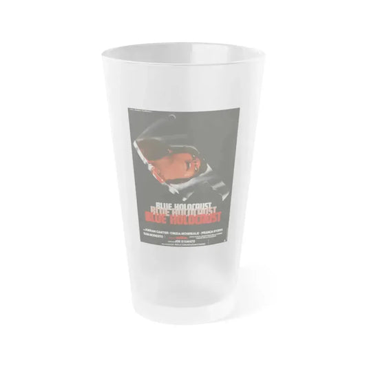 BLUE HOLOCAUST (BEYOND THE DARKNESS) 1979 Movie Poster - Frosted Pint Glass 16oz 16oz Frosted - Go Mug Yourself