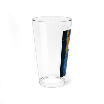 Blue Indigo (Magazine Illustration) Pint Glass 16oz-Go Mug Yourself