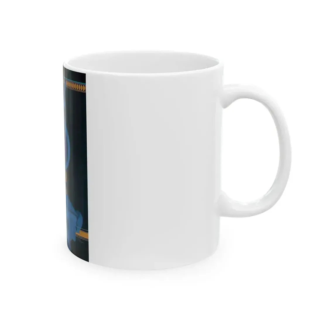 Blue Indigo - White Coffee Mug - Go Mug Yourself