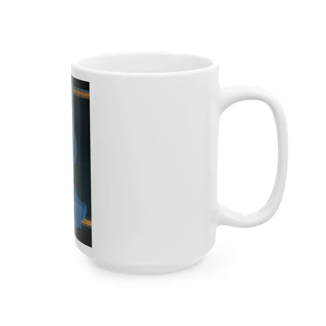 Blue Indigo - White Coffee Mug - Go Mug Yourself
