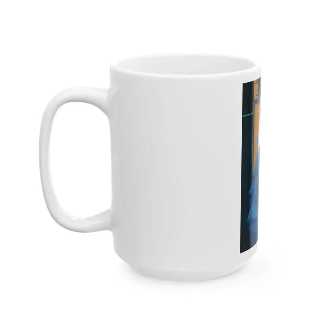Blue Indigo - White Coffee Mug - Go Mug Yourself