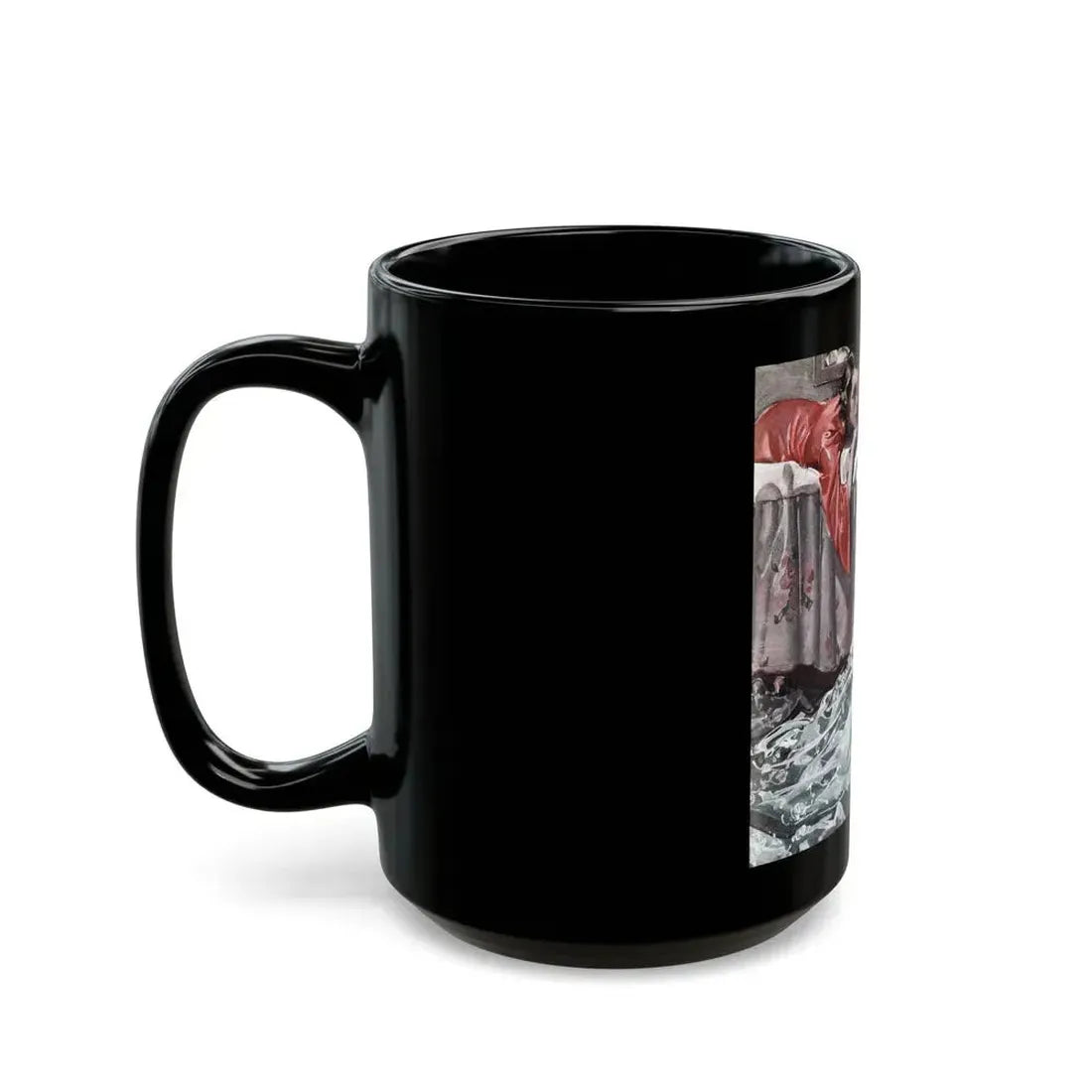 Blue Marigolds (Pt. 2), Good Housekeeping, February 1934 - Black Coffee Mug - Go Mug Yourself