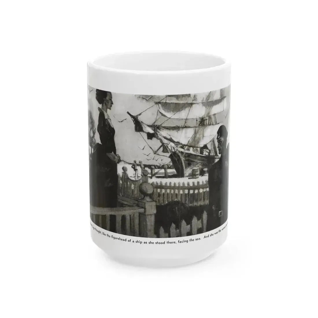 Blue Meadows (1), The Delineator, October 1932 - White Coffee Mug 15oz - Go Mug Yourself