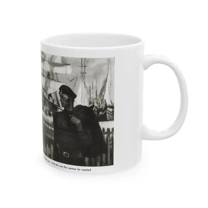 Blue Meadows (1), The Delineator, October 1932 - White Coffee Mug - Go Mug Yourself