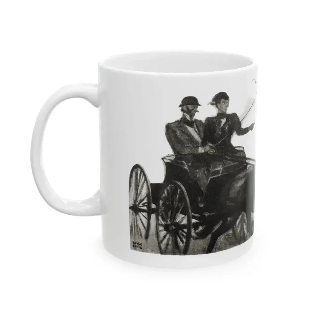 Blue Meadows (2), The Delineator, October 1932 - White Coffee Mug - Go Mug Yourself