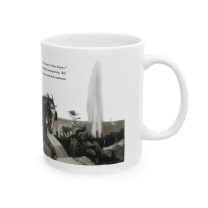 Blue Meadows (2), The Delineator, October 1932 - White Coffee Mug - Go Mug Yourself