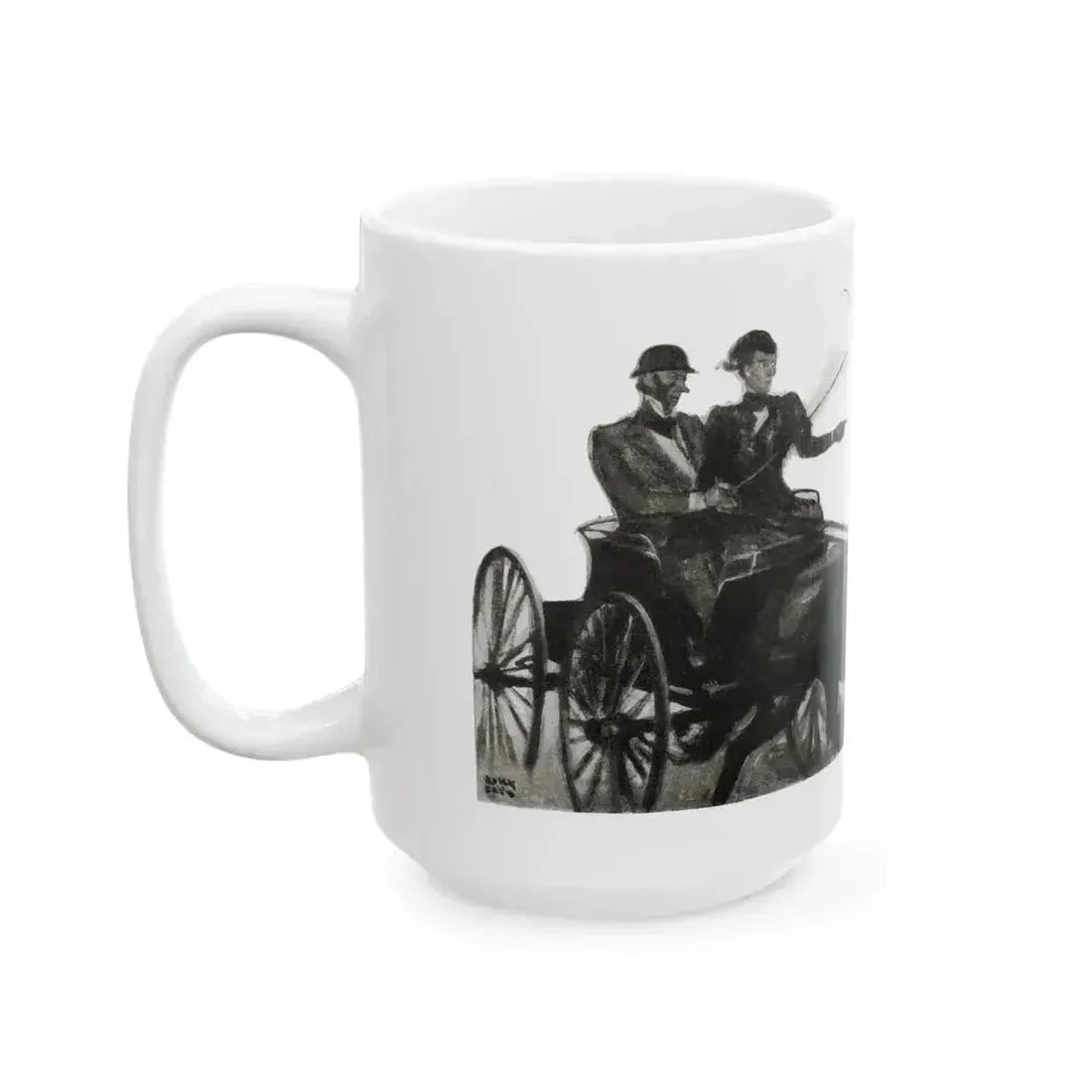 Blue Meadows (2), The Delineator, October 1932 - White Coffee Mug - Go Mug Yourself