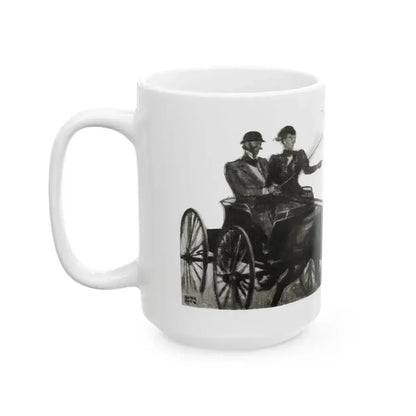 Blue Meadows (2), The Delineator, October 1932 - White Coffee Mug - Go Mug Yourself