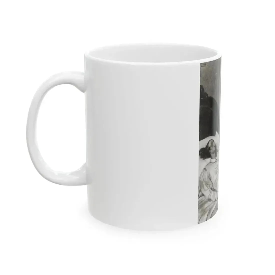Blue Meadows (3), The Delineator, October 1932 - White Coffee Mug - Go Mug Yourself