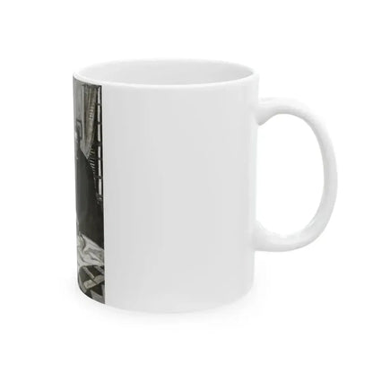 Blue Meadows (3), The Delineator, October 1932 - White Coffee Mug - Go Mug Yourself