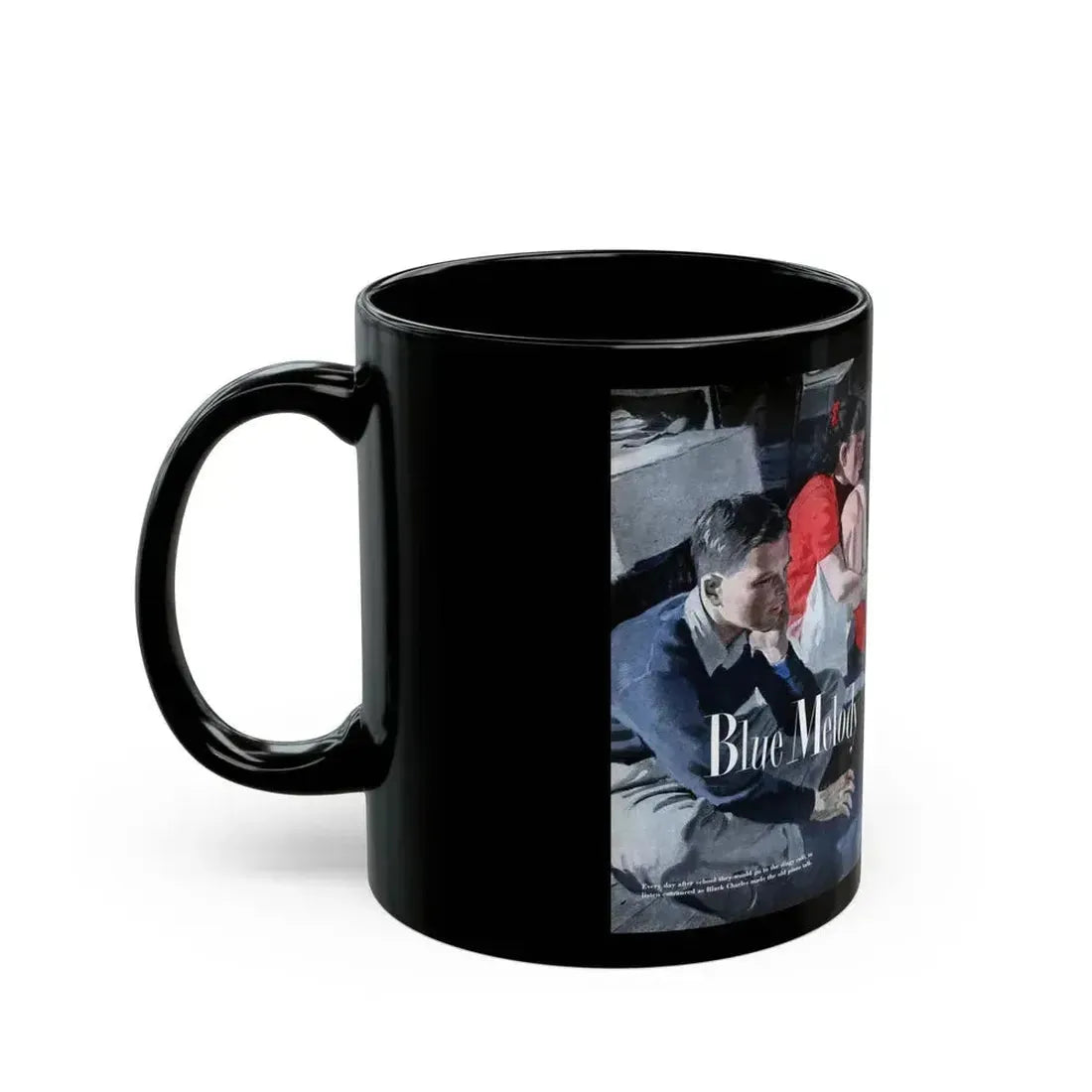 Blue Melody, Cosmopolitan, September 1948 - Black Coffee Mug - Go Mug Yourself