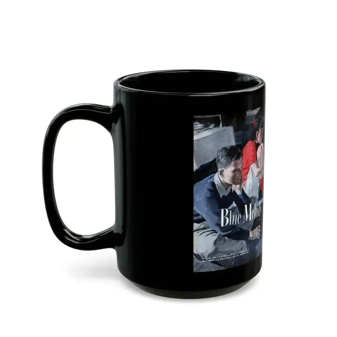 Blue Melody, Cosmopolitan, September 1948 - Black Coffee Mug - Go Mug Yourself