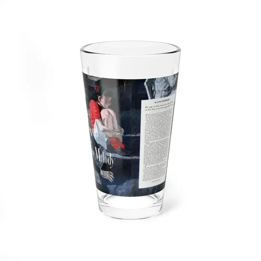 Blue Melody, Cosmopolitan, September 1948 (Magazine Illustration) Pint Glass 16oz 16oz - Go Mug Yourself