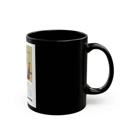Blue Ribbon advertisement, 1940 - Black Coffee Mug - Go Mug Yourself