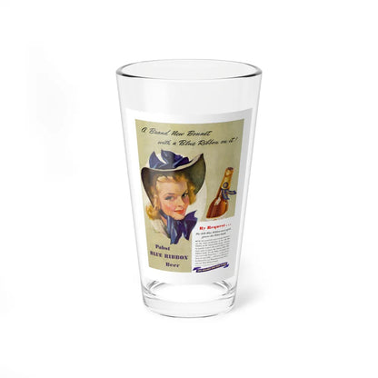 Blue Ribbon advertisement, 1940 (Magazine Illustration) Pint Glass 16oz-16oz-Go Mug Yourself