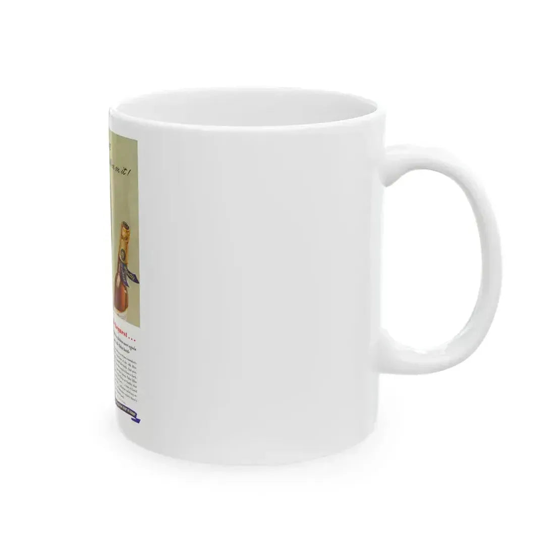 Blue Ribbon advertisement, 1940 - White Coffee Mug - Go Mug Yourself