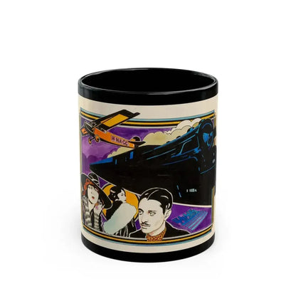 Blue Train advertisement - Black Coffee Mug 11oz - Go Mug Yourself