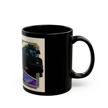 Blue Train advertisement - Black Coffee Mug - Go Mug Yourself