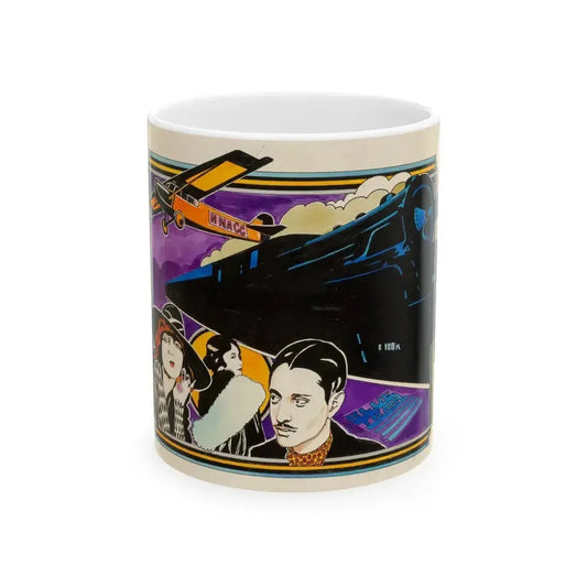 Blue Train advertisement - White Coffee Mug 11oz - Go Mug Yourself