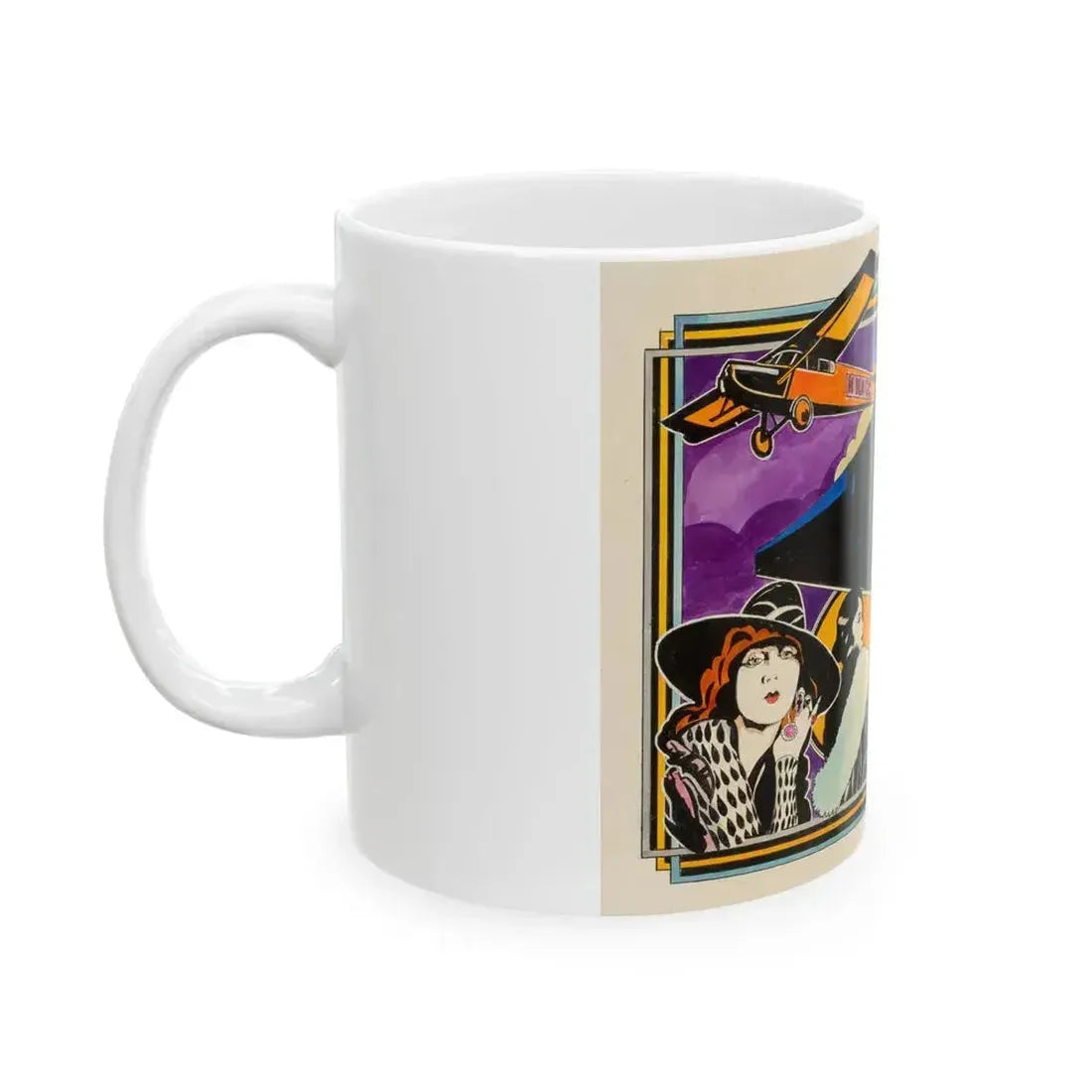 Blue Train advertisement - White Coffee Mug - Go Mug Yourself