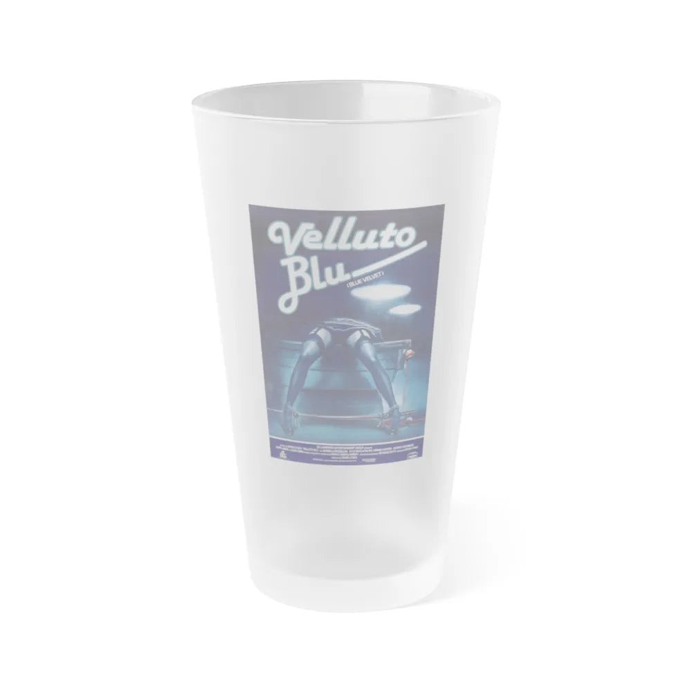 BLUE VELVET (FOREIGN) 1986 Movie Poster - Frosted Pint Glass 16oz-16oz-Frosted-Go Mug Yourself