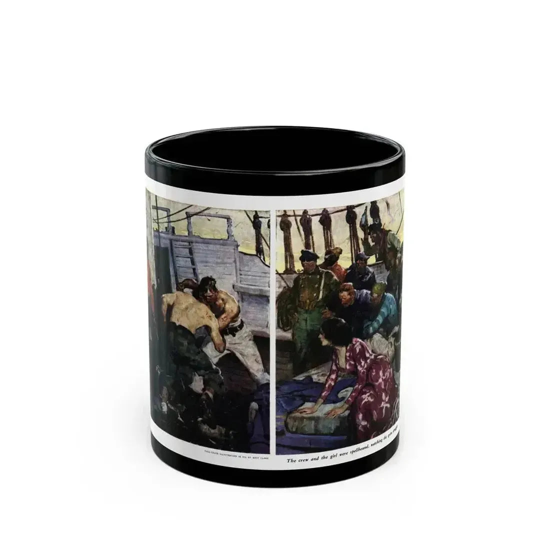 Blue Water Man (1), The American Magazine, May 1936 - Black Coffee Mug 11oz - Go Mug Yourself