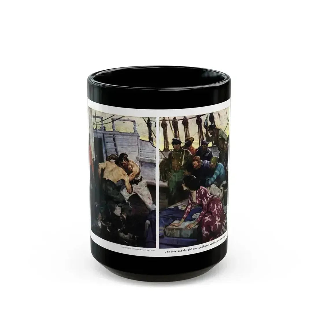 Blue Water Man (1), The American Magazine, May 1936 - Black Coffee Mug 15oz - Go Mug Yourself