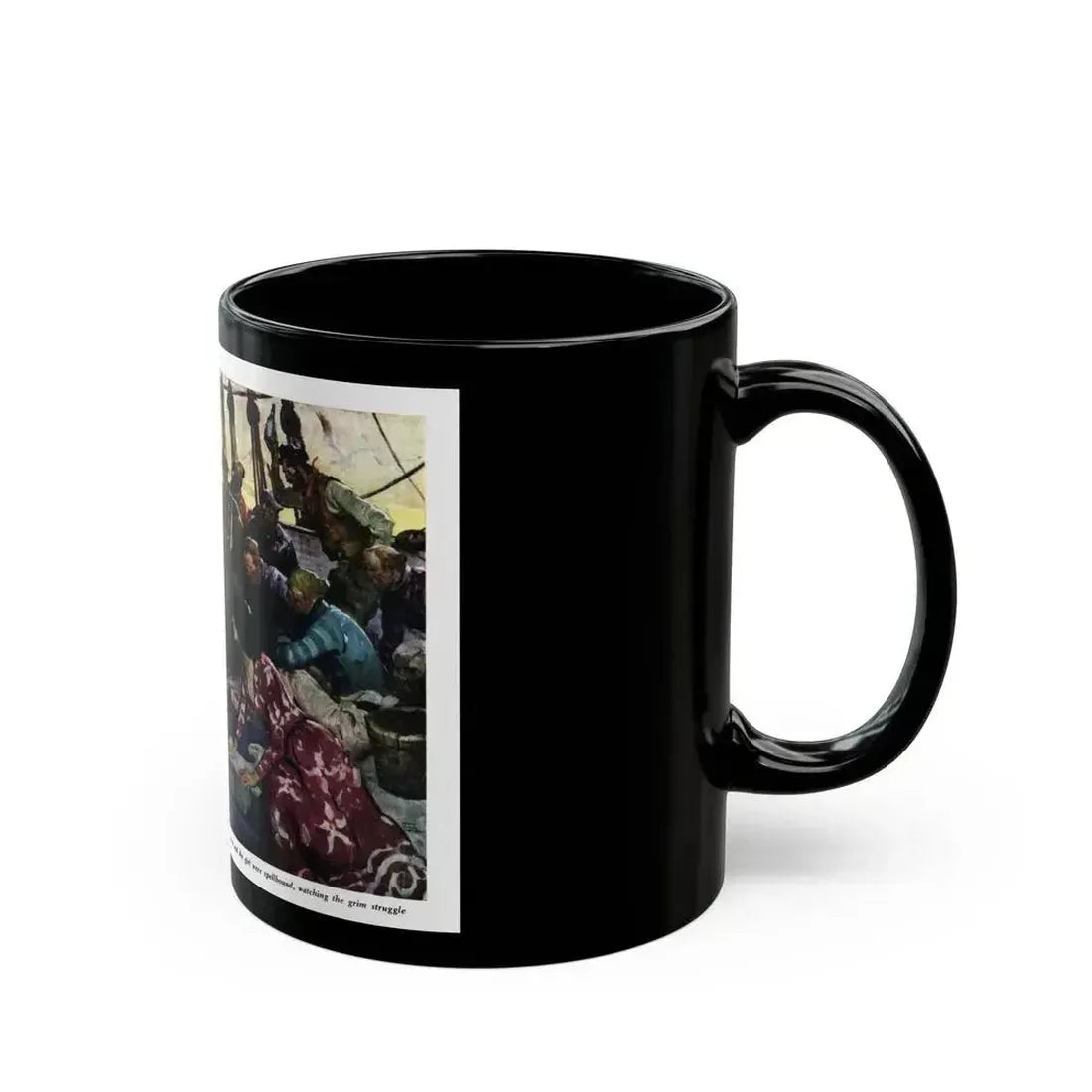 Blue Water Man (1), The American Magazine, May 1936 - Black Coffee Mug - Go Mug Yourself